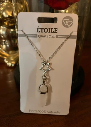 Collier Étoile pierre naturelle, brand: Quartz, condizioni: Nuovo con cartellino, €10.99, €12.24 include la Protezione acquisti