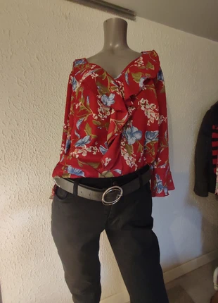 Blouse BPC Bonprix fluide fleurie T.42 – Voilage chic – Comme neuve, marque: Bonprix, état: Neuf sans étiquette, taille: L / 40 / 12, 12,00 €, 13,30 € Protection acheteurs incluse