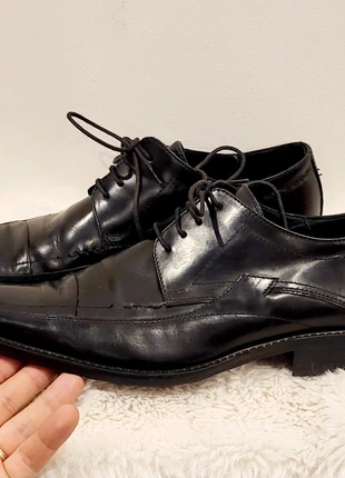 Chaussures habillées homme San Marina cuir noir – pointure 42 – élégantes & confortables, marque: San Marina, état: Très bon état, taille: 42, 12,00 €, 13,30 € Protection acheteurs incluse