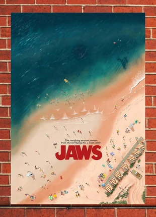 Affiche A3 (Fine Art) Les dents de la mer, brand: Impression, condition: Very good, €5.95, €6.95 includes Buyer Protection