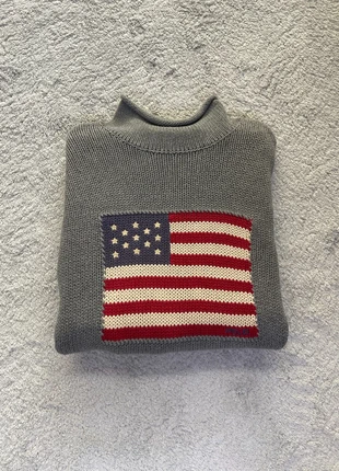 Pull Col roulé flag Ralph Lauren gris taille m très bon état, marca: Ralph Lauren, estado: Muito bom, tamanho: M / 38 / 10, €60.00, €63.70 inclui Proteção do Comprador