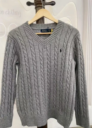 Polo Ralph Lauren Gris Cuello en V (Hombre) 🌲, marque: Polo Ralph Lauren, état: Neuf avec étiquette, taille: L, 49,50 €, 52,68 € Protection acheteurs incluse