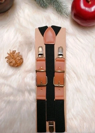 Bretelles vintage noire et camel ceinturé large tendance mariage 2026, brand: GMMboutique, condition: New without tags, €6.00, €7.00 includes Buyer Protection Pro
