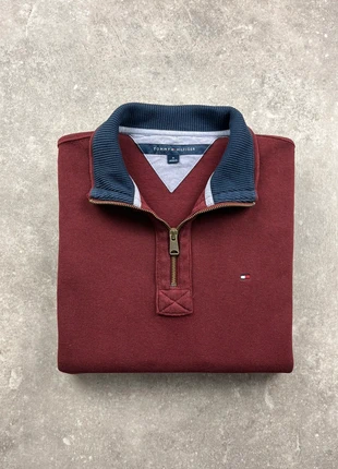 Pull 1/4 Zip Tommy Hilfiger Bordeaux M Homme, marke: Tommy Hilfiger, zustand: Sehr gut, größe: M, 34,00 €, 36,40 € beinhaltet Vinted-Käuferschutz Pro
