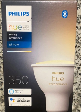 lot de 10 lampes Philips hue gu10, marque: Hue, état: Neuf avec étiquette, 175,00 €, 184,45 € Protection acheteurs incluse