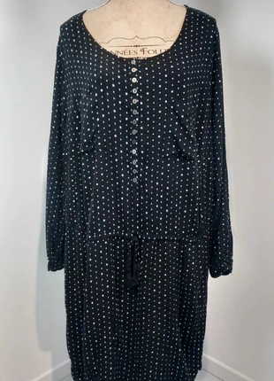 Robe/Tunique Noire "Étoiles" - Bonprix - T. 54, marque: Bonprix, état: Neuf sans étiquette, taille: 7XL / 54 / 26, 19,00 €, 20,65 € Protection acheteurs (Pro) incluse