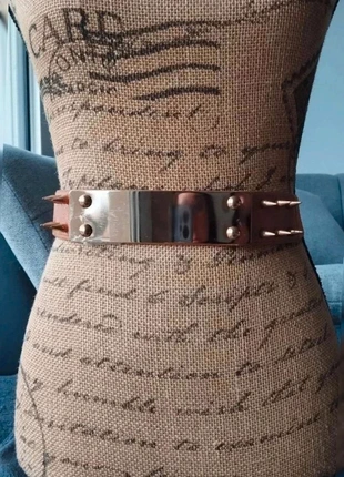 Ceinture élastique plaque doré avec piques 70 a 90 cm, état: Très bon état, taille: Ajustable, 2,50 €, 3,33 € Protection acheteurs (Pro) incluse