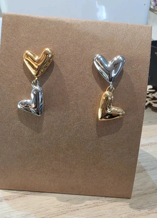 Pendientes bicolor calidad, marque: la musses, état: Très bon état, 10,00 €, 11,20 € Protection acheteurs incluse