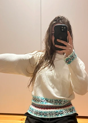 Exclusive Pull Sweat Jumper Jersey Jacquard Vintage -Pingouin, marque: PINGOUIN, état: Bon état, taille: S / 36 / 8, 18,00 €, 19,60 € Protection acheteurs incluse