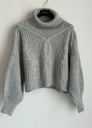 🤍 Maglione Collo Alto Donna Grigio – Taglia S, condizioni: Ottime, taglia: S / IT 40 / EU 36, €4.90, €5.85 include la Protezione acquisti