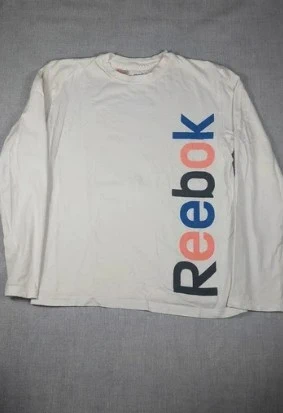 Reebok White Long Sleeve Tee Graphic • XL Junior / S Adult • Unisex, marque: Reebok, état: Très bon état, taille: S, 10,00 €, 11,20 € Protection acheteurs incluse