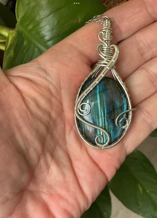 🌸 Labradoriet ketting 🌸, staat: Heel goed, € 22,00, € 23,80 inclusief Kopersbescherming Pro