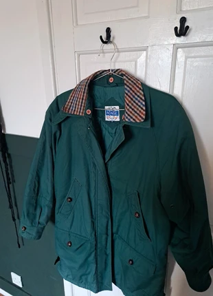 Retro 80s 90s Nuage rainwear green quilted coat 10, brand: Nuage, condition: Good, size: S / UK 8-10, £15.00, £16.45 includes Buyer Protection