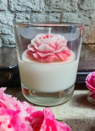 Handmade Pink Peony Soya Candle, brand: Soya, condition: New without tags, £10.00, £11.20 includes Buyer Protection
