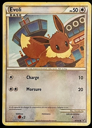 Carte Pokémon Evoli 47/90 - Heartgold Soulsilver Indomptable 2010, marke: Pokémon, zustand: Gut, 1,50 €, 2,28 € inklusive Vinted-Käuferschutz