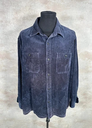 Veste Vintage En Velours Côtelé / Corduroy Uniqlo bleu profond rayures taille XXL, marca: Uniqlo, estado: Muito bom, tamanho: XXL, €20.00, €21.70 inclui Proteção do Comprador Pro