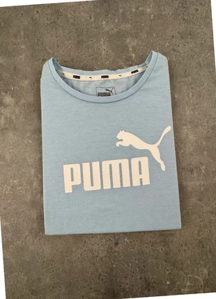 PUMA T-shirt logo bleu ciel femme taille M état excellent casual sportswear, marque: Puma, état: Très bon état, taille: M / 38 / 10, 9,00 €, 10,15 € Protection acheteurs incluse