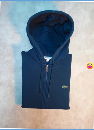 Pull à capuche avec zip | Sweat à capuche zip | Hoodie zip bleu marine à capuche taille S, brand: Lacoste, condition: Very good, size: S, €39.00, €41.65 includes Buyer Protection Pro