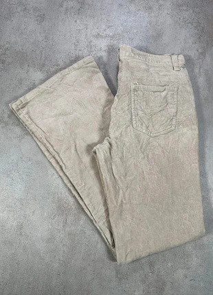 Pantalon Vintage En Velours Côtelé / Corduroy So beige clair a fines nervures taille 7, marca: Vintage Dressing, estado: Muito bom, tamanho: M / 38 / 10, €10.00, €11.20 inclui Proteção do Comprador Pro
