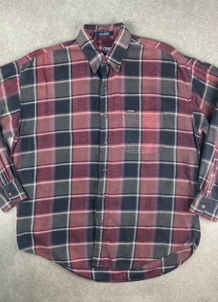 Chemise à Carreaux Ralph Lauren Chaps Stripes Rayures Rouge et Grise Vintage, marque: Ralph Lauren, état: Bon état, taille: L, 15,00 €, 16,45 € Protection acheteurs (Pro) incluse
