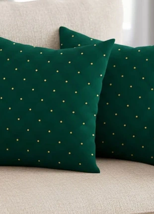 Lot de 2 Housses de Coussin Vert sapin – 45x45 cm, état: Neuf, taille: 45 x 45 cm, 11,90 €, 13,20 € Protection acheteurs (Pro) incluse