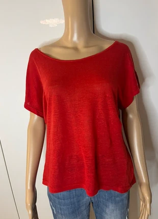 Rode top ANNA Blue, merk: Anna Blue, staat: Heel goed, maat: L / 40 / 12, € 6,00, € 7,00 inclusief Kopersbescherming