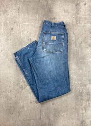 Jean Large Carhartt Bleu Workwear W34 L32, marca: Carhartt, estado: Bom, tamanho: PT 44 | W34, €22.99, €24.84 inclui Proteção do Comprador Pro