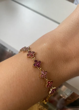 Bracelet Fleur rose & fuchsia Brillance Unique-Édition élégance, zustand: Neu, mit Etikett, 18,00 €, 19,60 € beinhaltet Vinted-Käuferschutz Pro