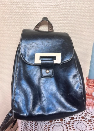Sac en cuir vintage noir, brand: David Jones, condition: Very good, €25.00, €26.95 includes Buyer Protection