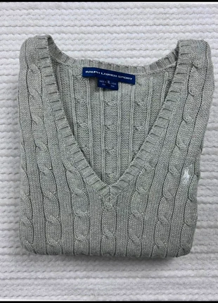 Sweat/Pull Cable Knit ,Torsadé Ralph Lauren Gris / Logo brodé Blanc / Taille M/L Femme, marke: Ralph Lauren, zustand: Sehr gut, größe: M / 38 / 10, 43,50 €, 46,38 € inklusive Vinted-Käuferschutz