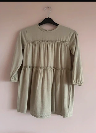 Girls pale green longsleeve dress next age 5 to 6 years, brand: Next, condition: Very good, size: 5 years / 110 cm, £4.00, £4.62 includes Buyer Protection