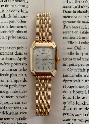 Montre à quartz pour femme blanche et dorée, marque: Quartz, état: Neuf avec étiquette, taille: Taille unique, 10,00 €, 11,20 € Protection acheteurs incluse