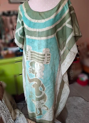 Westafrikanisches Gewand traditionelles Kleid mit Batic aus Ghana, brand: Traditional, condizioni: Ottime, taglia: Taglia unica, €18.00, €19.60 include la Protezione acquisti