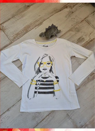 🍭Divina Camiseta con dibujo de niña en relieve 11-12 años💕 Maglietta T-shirt, brand: C&A, condizioni: Ottime, taglia: 11 anni / 146 cm, €8.90, €10.05 include la Protezione acquisti
