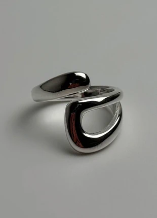 Bague fluide liquide en argent 925 massif, ajustable chic ring, mode d’élégance argenté, brand: Argent, condition: Very good, size: Adjustable, €10.00, €11.20 includes Buyer Protection Pro