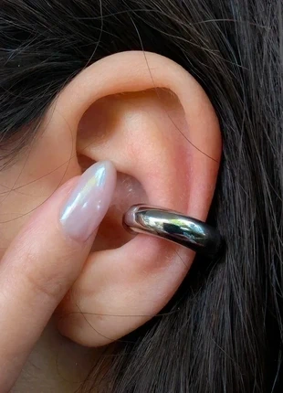 Earcuff acier inoxydable “Lara” argenté – Minimaliste & tendance, marke: Sara Valenti, zustand: Neu, mit Etikett, 18,90 €, 20,55 € beinhaltet Vinted-Käuferschutz Pro