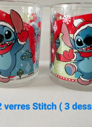 2 verres Stitch Noël 🌲 idée cadeau de Noël, brand: Disney, condition: New with tags, €9.00, €10.15 includes Buyer Protection Pro