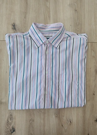 Chemise Eden Park 100 pour 100 coton couleur blanc et rose - Taille L - Logo brodé, marke: Eden Park, zustand: Sehr gut, größe: L, 9,00 €, 10,15 € inklusive Vinted-Käuferschutz