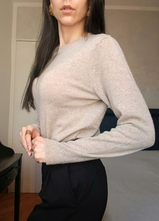 Cashmere blend minimalistic jumper / beige, marque: wool and cashmere, état: Neuf avec étiquette, taille: S / 36 / 8, 42,00 €, 44,80 € Protection acheteurs incluse