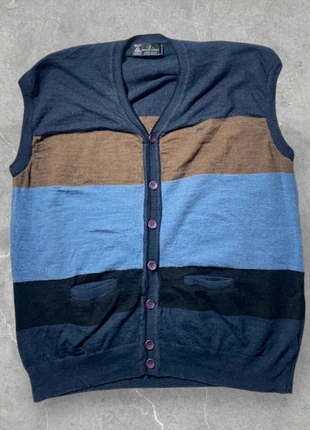 Vintage Monte Carlo Pure New Wool Colour Block Button Vest XL, marque: Vintage Dressing, état: Très bon état, taille: XL, 41,90 €, 44,70 € Protection acheteurs (Pro) incluse