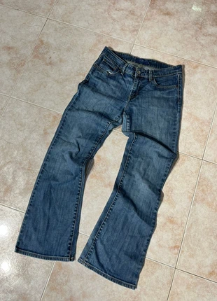 Vintage wide-leg jeans, distressed 90s style, hand-painted., marque: Vintage Dressing, état: Très bon état, taille: M, 19,99 €, 21,69 € Protection acheteurs incluse