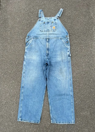 Salopette/dungarees carhartt single knee workwear bleu patiné vintage - Taille XXL(44x32), marca: Carhartt, estado: Muy bueno, tamaño: XXL, 55,00 €, 58,45 € Protección al comprador Pro incluida