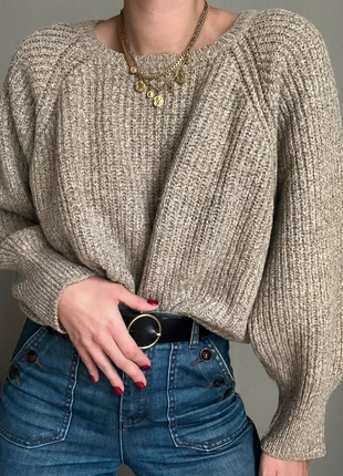 Pull en laine Rodier manche bouffante / ballon marron chiné crème, brand: Rodier, condizioni: Ottime, taglia: S / IT 40 / EU 36, €25.00, €26.95 include la Protezione acquisti Pro