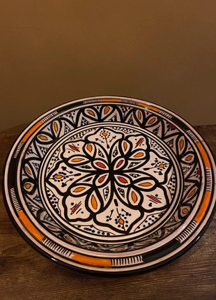 lgas3a Marokkaanse aardewerk schaal diep bord 33cm, staat: Nieuw zonder prijskaartje, € 18,50, € 20,13 inclusief Kopersbescherming