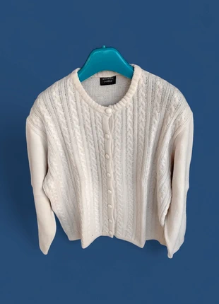 Black Friday - Golfino bianco a trecce Maglificio Verona, brand: maglificio Verona, condizioni: Ottime, taglia: 14 anni / 164 cm, €12.00, €13.30 include la Protezione acquisti