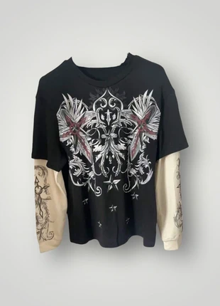 Black Long Sleeve Gothic Top, marque: y2k, état: Neuf sans étiquette, taille: S, 22,00 €, 23,80 € Protection acheteurs incluse