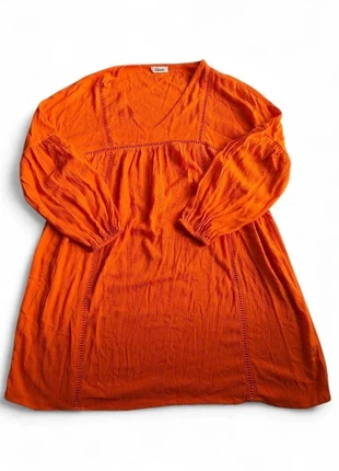 Robe fluide Etam orange – Taille M – Style bohème, marque: Etam, état: Très bon état, taille: M / 38 / 10, 10,00 €, 11,20 € Protection acheteurs (Pro) incluse