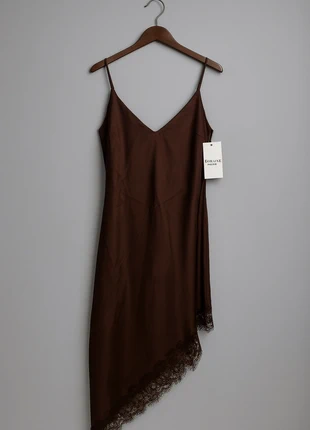 Superbe robe style nuisette satin chocolat - neuve - taille 38, brand: Boutique indépendante, condition: Very good, size: M / 38 / 10, €22.99, €24.84 includes Buyer Protection