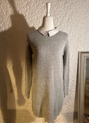 Primark Strickkleid Hellgrau Gr.M, marque: Primark, état: Très bon état, taille: M / 38 / 10, 3,50 €, 4,38 € Protection acheteurs incluse