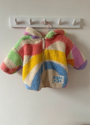 Colourful Sherpa Coat, brand: Next, condition: Very good, size: 6-9 months / 68 cm, £5.00, £5.70 includes Buyer Protection